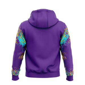 เสื้อฮู้ดผ้าสแปนเด็กซ์โพลีเอสเตอร์สำหรับผู้ชายเสื้อมีฮู้ดผ้าฟลีซปักลายสำหรับฤดูหนาวโลโก้ตามสั่ง - Product Image 4