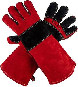 High-Quality Cow Split Leather <b>Work</b> <b>Gloves</b> Heat Resistant Safety Protective Welding and Construction <b>Gloves</b> - Product Image 1