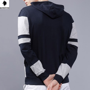 เสื้อมีฮู้ดแบบสวมหัวของผู้ชายผ้าคอตตอนผ้า100% ีเอสเตอร์ผ้าเทอร์รี่ลำลองสีพื้นออกแบบได้ตามต้องการ - Product Image 4