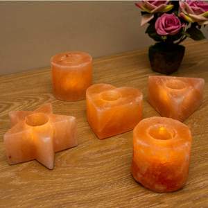 Ot-diseño op de Triangle hahape Alt andandle older Old con luces de colores ulti y bombilla extraíble Xtra portavelas de sal - Product Image 6