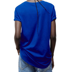 Verano 2025, venta al por mayor, camiseta gráfica de alta calidad para mujer, ropa informal de talla grande 5XL para mujer, camisetas de colores lisos para mujer - Product Image 2