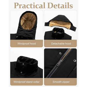 Gilet matelassé tissé personnalisé pour femme 2025/2026, à fermeture éclair frontale, couleur unie, respirant, séchage rapide, chaud, col roulé, hiver - Product Image 6