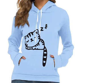 เสื้อมีฮู้ดแบบสวมหัวสำหรับผู้หญิงเสื้อผ้าแนวสตรีทกันรอยยับแห้งเร็วระบายอากาศได้ดี - Product Image 5