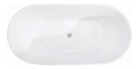 Baignoire autoportante moderne en acrylique écologique, longueur personnalisable, baignoire chauffante pour hôtels, spas, salles de bain et projets de vente en gros