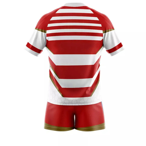 Uniforme de rugby pour hommes Offre Spéciale conception personnalisée 100% ensembles de maillots imprimés brodés respirants en polyester vêtements de sport d'équipe OEM ODM - Product Image 3