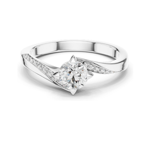 Anillo de Diamantes CVD de Laboratorio de 0.59 CT, VVS-VS-EF, para Mujer, Oro de 18K, 14K, 10K y Plata 925, Oro Rosa, Amarillo, Blanco y Moissanita - Product Image 1