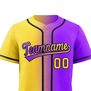 Camiseta de Béisbol LOVENA WEAR, Impresa, Transpirable, de Secado Rápido, Duradera, 100% Poliéster, Cuello en V, Nombre del Equipo Personalizado - Product Image 3