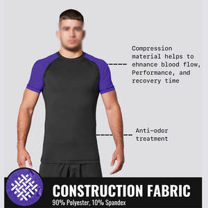 New Style OEM Service Rash Guard with Custom Printed Design Surf Rashguard Luxury Compression Shirt for <b>Men</b> - Product Image 4