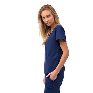 Women's Medical <b>Scrubs</b> Nurse Uniform Top Woven Fabric <b>Scrub</b> <b>Sets</b> for Hospitals OEM Service Available - Product Image 2