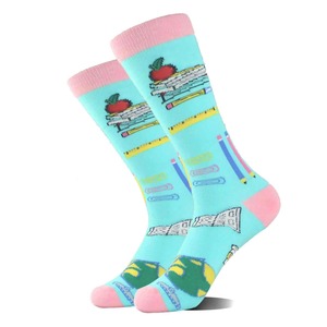 Custom Printed logo <b>Socks</b> For <b>Men</b> 100% Cotton High Quality Breathable Soft and Warmth Trendy Stretchable Mid Length <b>Men</b> <b>Socks</b> - Product Image 2