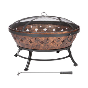 Foso de fuego de cobre y Metal para uso doméstico, diseño de desplazamiento, soporte decorativo, calentador de jardín al aire libre decorativo de fuego de cobre puro de Metal - Product Image 3