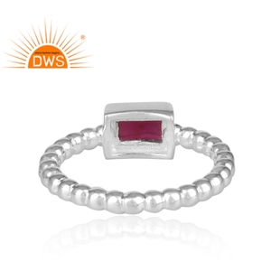 Best Selling Sterling Silver Natural Garnet Gemstone <b>Statement</b> <b>Ring</b> Custom Jewelry For Women Gift For Her - Product Image 2