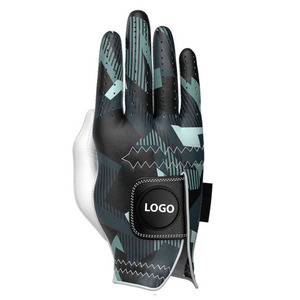 Guantes de golf de cuero Cabretta de mano izquierda o derecha de alta calidad y cuero Pu con logotipo y diseño personalizados para unisex - Product Image 3