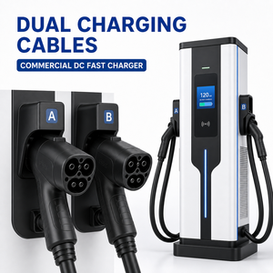 120kW Neue Fabrikverkauf <span class=keywords><strong>Wolun</strong></span> DC Schnell-Ladestation Kommerzielle EV-Ladestation CCS2 CHAdeMO GB/T OCPP1.6J RFID CE TUV - Product Image 4