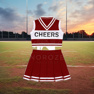 Uniforme de cheerleading de qualité de la meilleure qualité uniforme de cheerleading de couleur unie légère pour l'adulte - Product Image 2