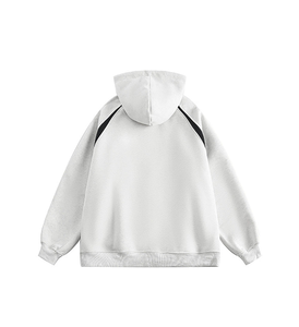 Custom Men's Autumn Full Zip Hoodie Embroidered Logo | Heavyweight 100% Cotton Fleece Zip-Up Sweatshirt | OEM/ODM Manufacturer | - Product Image 4