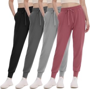Pantalon de survêtement décontracté pour femme, respirant, ample, à jambes larges, avec poches, taille haute, pour l'entraînement, vente en gros - Product Image 1