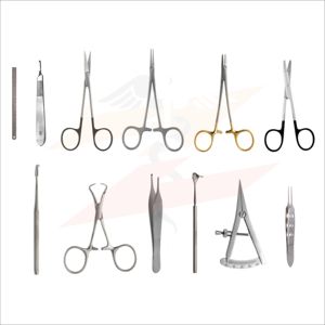 Juego de blefaroplastia de 14 piezas. Instrumentos de cirugía de párpados de Zarnab Surgical - Product Image 1