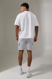 เสื้อยืดโอเวอร์ไซส์ผ้าฝ้าย 100% คุณภาพสูง 250GSM พิมพ์ลายแบบทรานเฟอร์ ผลิตตามสั่ง ขายส่ง แฟชั่นสตรีทสไตล์  สำหรับผู้ชาย พร้อมโลโก้คลับ - Product Image 2