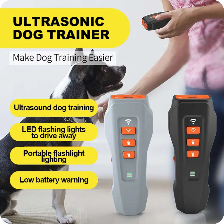 Dog Bark Deterrent Devices with ultrasonic 25ft Range Professional Dog Training Tool Anti Bark Device for Dogs  Rechargeable