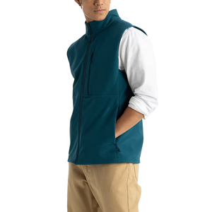 Chaleco Softshell ligero personalizado para hombre, ropa de abrigo con cremallera, forro polar, a prueba de viento, chaqueta sin mangas, chaleco para Golf, correr, senderismo - Product Image 2