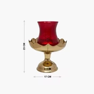 Alta Venta de vela chapada en plata soporte de huracán soporte de Pilar nuevo diseño para iluminación Mesa Navidad hogar uso decorativo - Product Image 4