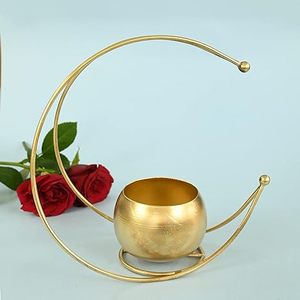 เชิงเทียนโลหะครึ่งแสงจันทร์ - Product Image 6
