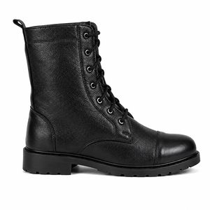 SUPER FORCE Outdoor Tactical Black Hiking Camping <b>Waterproof</b> Lace-up Boots with ISO9001 Certification for Men All Season - Product Image 2