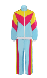 Chándales cortavientos para mujer con cremallera completa de nailon Vintage 2025, conjunto de 2 piezas con logotipo personalizado, traje de jogging para invierno - Product Image 4