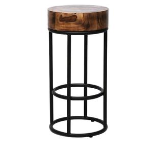 Salon sol Design attrayant décoration chaise plaquée or tabouret rond Bar et Restaurant réglage chaise pouf tabouret - Product Image 5