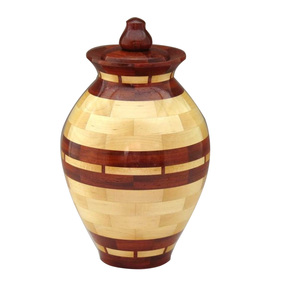 Cendres funéraires Urnes de crémation en bois de mangue Urnes de crémation de finition naturelle pour les cendres du corps humain Urnes de crémation pour adultes - Product Image 6