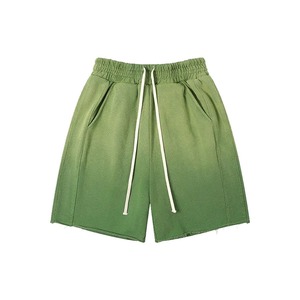 Custom Summer Unisex Cotton <b>Shorts</b> High Street Loose Fit Anti-Wrinkle Embroidery <b>Patch</b> Vintage Distressed Acid Washed Look for - Product Image 2