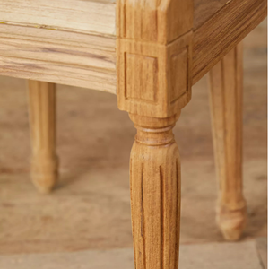 Silla de Comedor de Madera Maciza con Respaldo Redondo y Reposabrazos, Acabado Natural para Uso en Interiores y Exteriores - Product Image 4