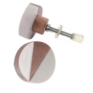 Boutons en bois de résine de conception moderne tire nouvelle version corne d'os poignées d'armoire en laiton pour cuisine salon pour armoire chambre - Product Image 2