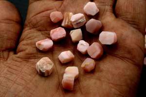 25pcs Natural Pink Opal 8-10MM Semi-Precious Loose Rough <b>Crystal</b> Gemstone <b>Healing</b> Mineral Jewelry - Product Image 5