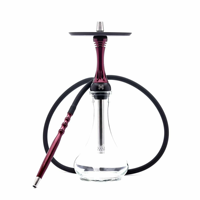 Hookah Alpha X Kualitas Pertama Original - Desain Cermin Baja Tahan Karat Modern dengan Kotak Hadiah Mesin CNC