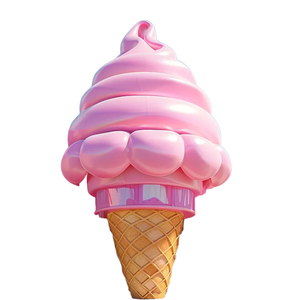 Lớn trang trí sợi thủy tinh <span class=keywords><strong>Ice</strong></span> <span class=keywords><strong>Cream</strong></span> điêu khắc nhựa Thủ công mỹ nghệ cho hấp dẫn lối vào của món tráng miệng cửa hàng vật nuôi cửa hàng tiệm bánh - Product Image 6