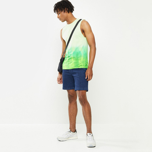 Camiseta sin Mangas Personalizada para Hombre, Talla XL, de Poliéster/Algodón, de Alta Calidad, Transpirable, Tejida, para Gimnasio, Informal, Ecológica, de Secado Rápido - Product Image 2