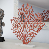 Vente en gros de statue décorative pour la maison, sculpture en résine flamme dorée antique, galvanisée pour le bureau, l'ameublement de table