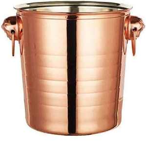 Seau à glace moderne en acier inoxydable galvanisé blanc personnalisé avec couvercle pour refroidir la bière, refroidisseur de bouteilles - Product Image 3