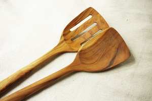 MSR Overseas Ensemble d'ustensiles de cuisine en bois de manguier meilleurs outils de cuisine en bois fabriqués à la main, 2 pièces - Product Image 5