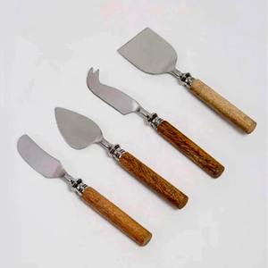 Rebanador de queso Chapado en plata de acero inoxidable, mango de diseño moderno, vajilla de plata, esparcidor de queso - Product Image 3