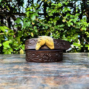 Cinturón Clásico Occidental de Cuero Vacuno de Grano Completo Hecho a Mano con Hebilla de Aleación de Zinc de 40 mm para Uso Casual y Regalos - Product Image 6