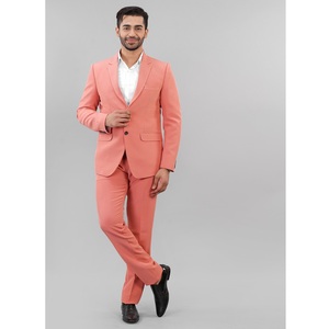 ชุดสูทผู้ชายสองชิ้นสีพีชทันสมัย กำลังเป็นที่ต้องการสูง เหมาะสำหรับใส่ทำงาน งานแต่งงาน งานเลี้ยง และโอกาสพิเศษ มีจำหน่ายแล้ว - Product Image 1