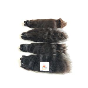 Extensions de cheveux à cuticule alignée couleur naturelle vietnamienne non traitée femmes noires machine double trame - Product Image 2