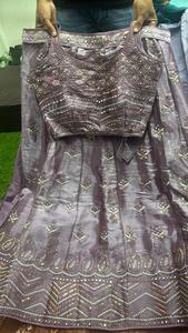 Diseñador inspirado pesado Jarkan bordado Lehenga Choli para fiestas de invierno 3M Flair y cosido Choli venta al por mayor exportación lista - Product Image 4