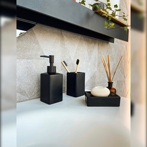 Dispenser di Sapone QUADRO Nero Opaco / DISP. - Product Image 4