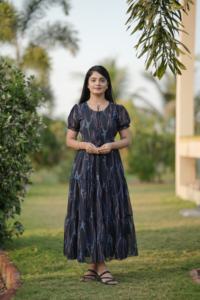 Latest Collection Hot Selling Best Quality Trendy Georgette Printed Mexi <b>Dress</b> At Cheap heap Rate For Sale - Product Image 3