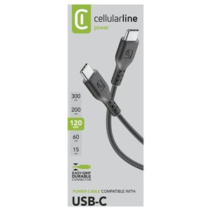 Cable de datos USB tipo C de 0,12 m macho a macho negro - Product Image 2