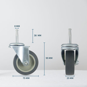 ลูกล้อยางเทอร์โมพลาสติก 75 มม. สําหรับอุปกรณ์เฟอร์นิเจอร์ - Product Image 2